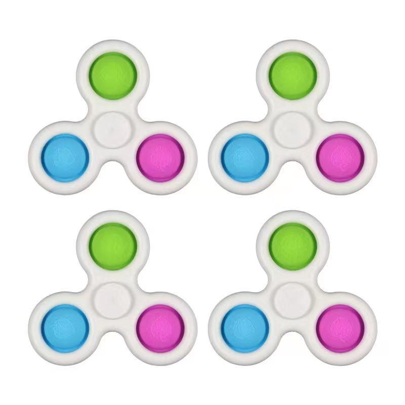 Bulk Wholesale Fidget Toys Bubble Push Stress Relief Hand Spinning Tops Toys