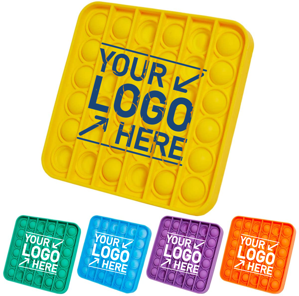 Custom Logo Pop It Fidget Toy, Promotional Pop It Fidget Toy Full Cover Print