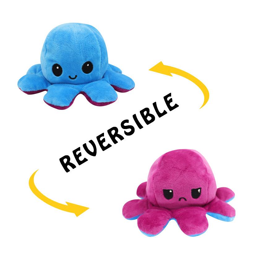 Wholesale Reversible Plushie Toys, Flip Mood Toy Octopus