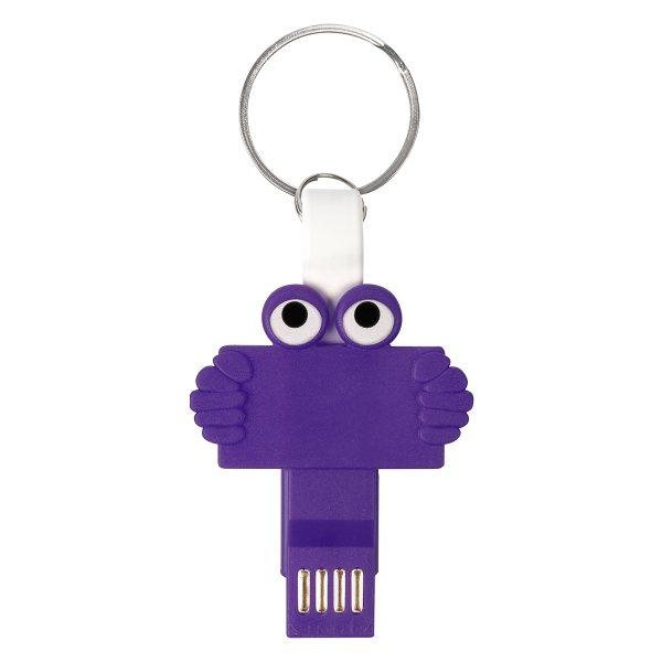 Bulk DIY Clipster Buddy 3-In-1 Charging Cable Key Ring - 100 Pack