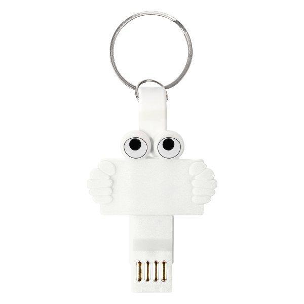 Bulk DIY Clipster Buddy 3-In-1 Charging Cable Key Ring - 100 Pack