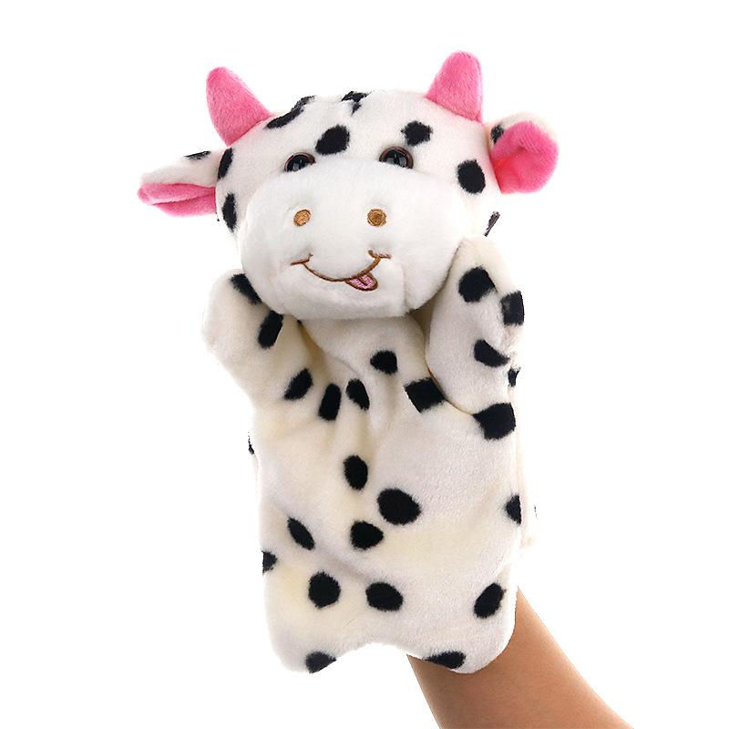 Bulk Cow Hand Stage Puppet Playing, Teaching Plush Toys