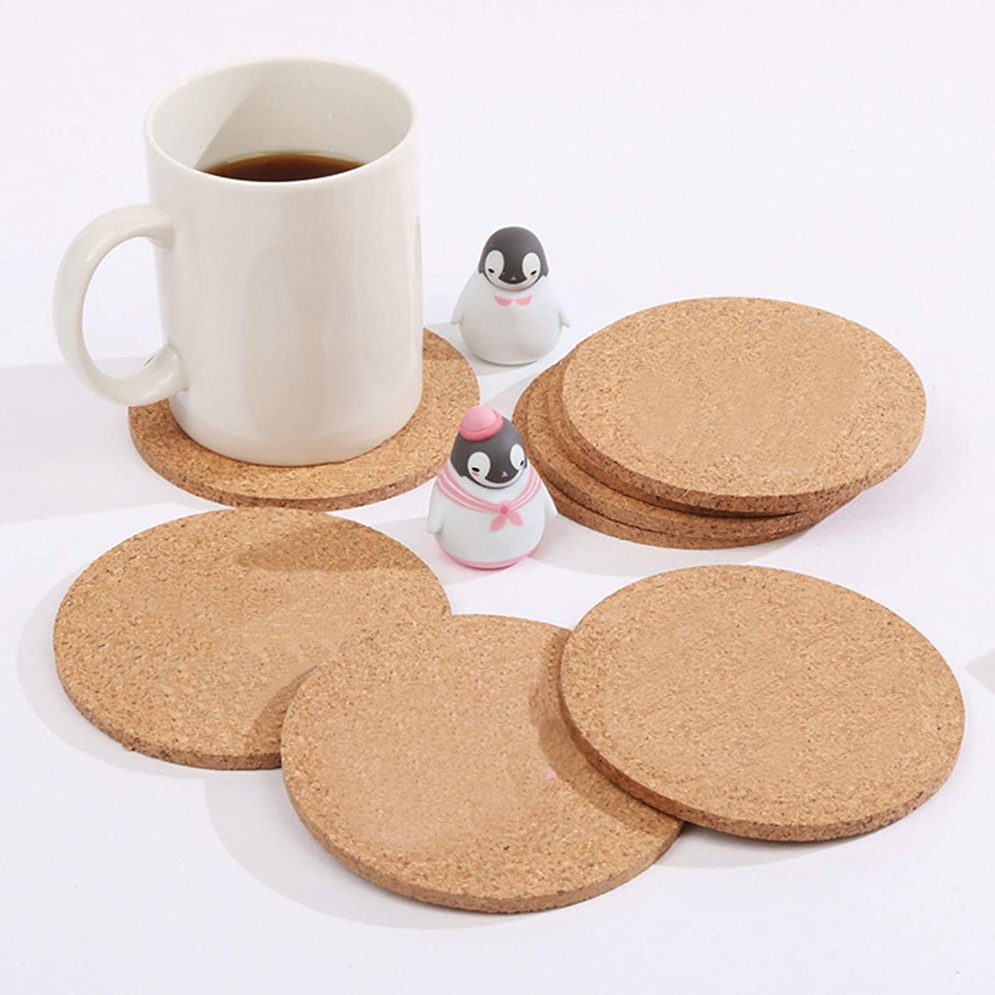 Custom Logo Cork Coaster, Heat Resistant Promotional Tea or Coffee Coaster