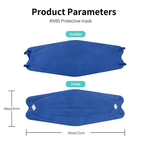 Bulk Wholesale KF94 Disposable Masks, Bulk Korean Mask 4 Ply - All Colors