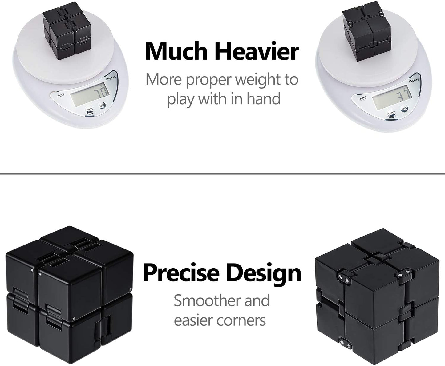 Custom Logo Infinity Cube, Promotional Fidget Cube Printed With Your logo
