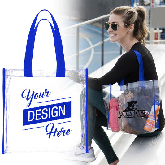 Custom Logo Promotional Clear PVC Tote Bags - HOT!