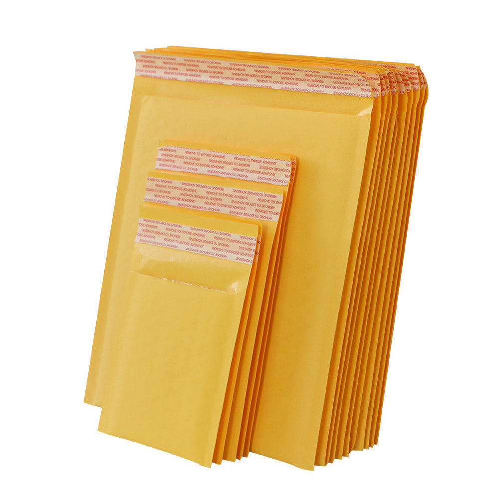 Custom Poly Bubble Mailers, Printed Padded Envelopes Branded Shipping Bags Self Seal Custom - Yellow