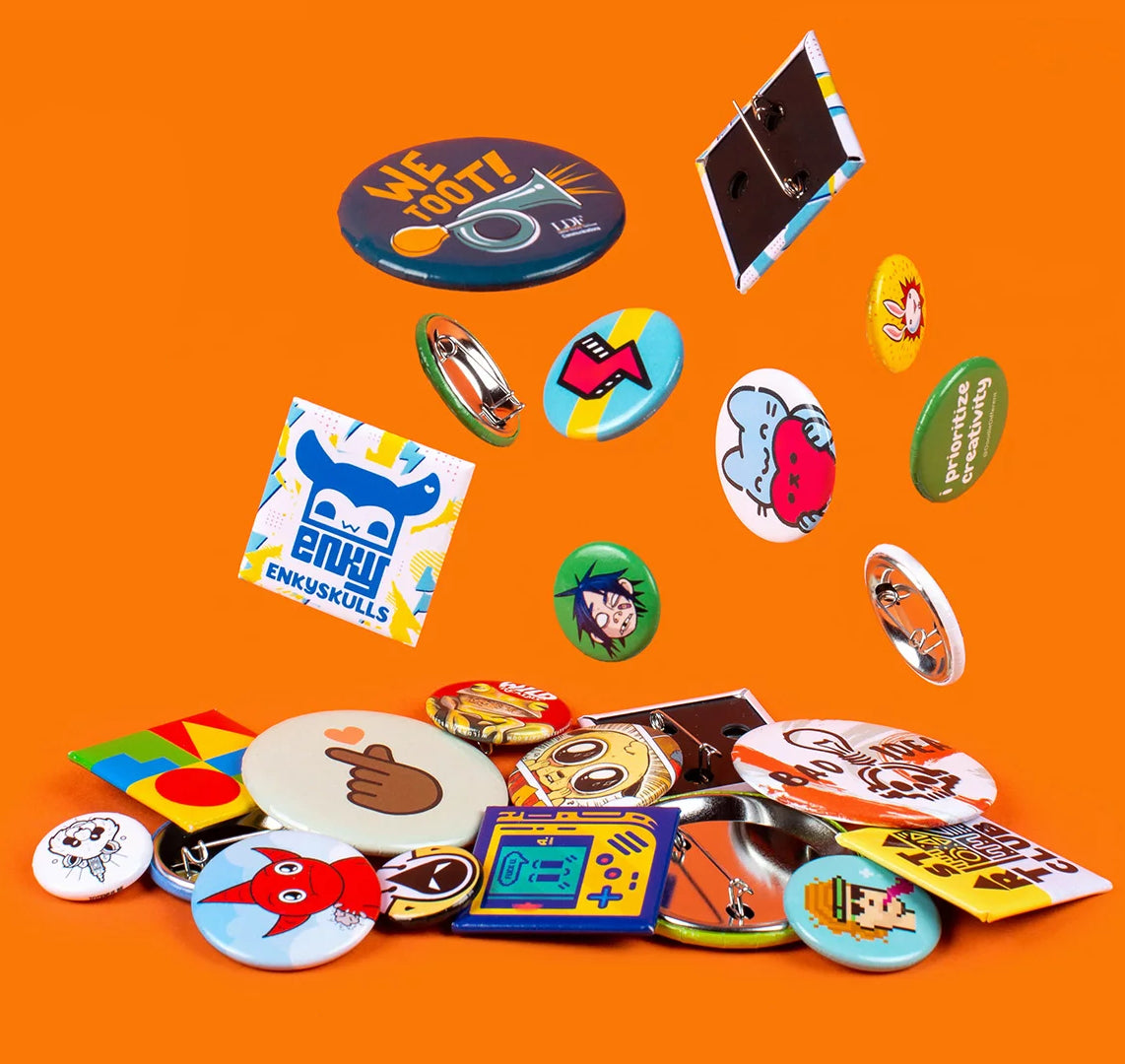Custom Round Promotional Round Buttons For Promoting Your Business, Organization and Events