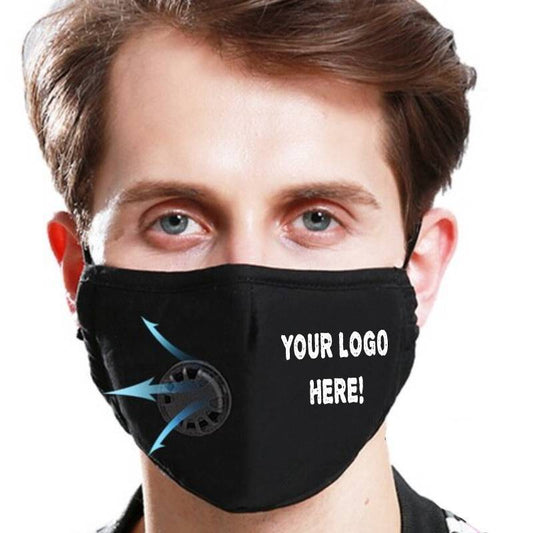 Custom Logo PM2.5 Filter Face Masks With Extra Carbon Filters Respirator Mask
