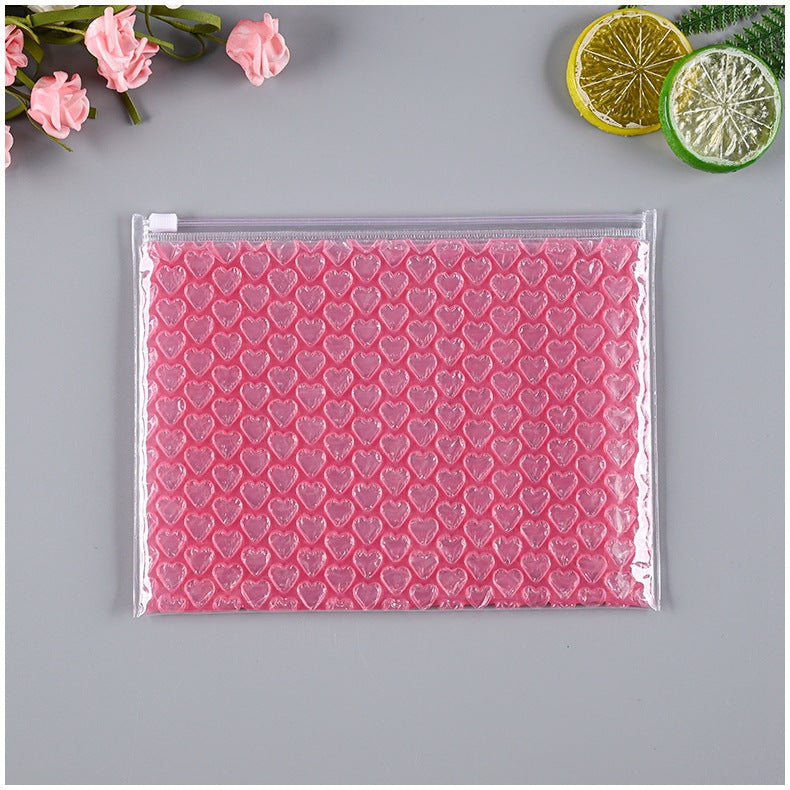 Custom Zipper Cosmetic Bubble Bags, Logo Printed Bubble Bags Promotional Cosmetic Pouch