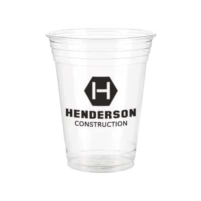 Custom Plastic Cups With Top In All Sizes, Logo Printed Promotional Pet Plastic Cups Recyclable