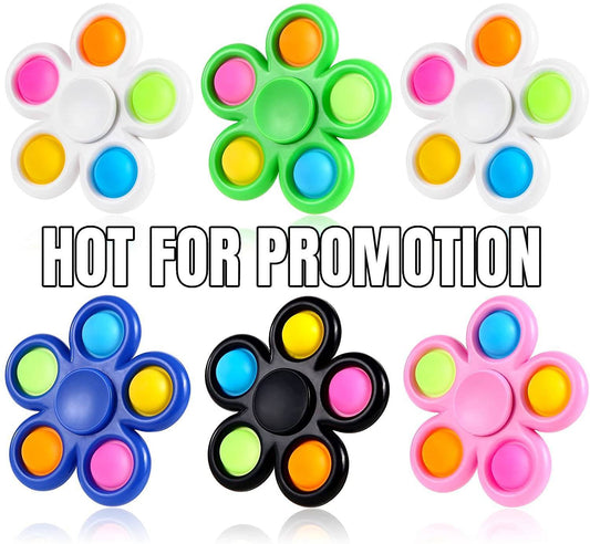 Custom Pop Fidget Spinners, Promotional Pop It Fidget Spinner With Your Logo - HOT!