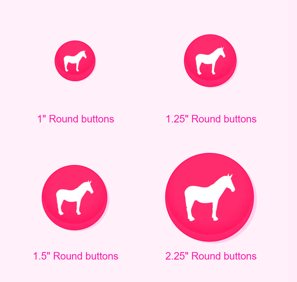 Custom Round Promotional Round Buttons For Promoting Your Business, Organization and Events