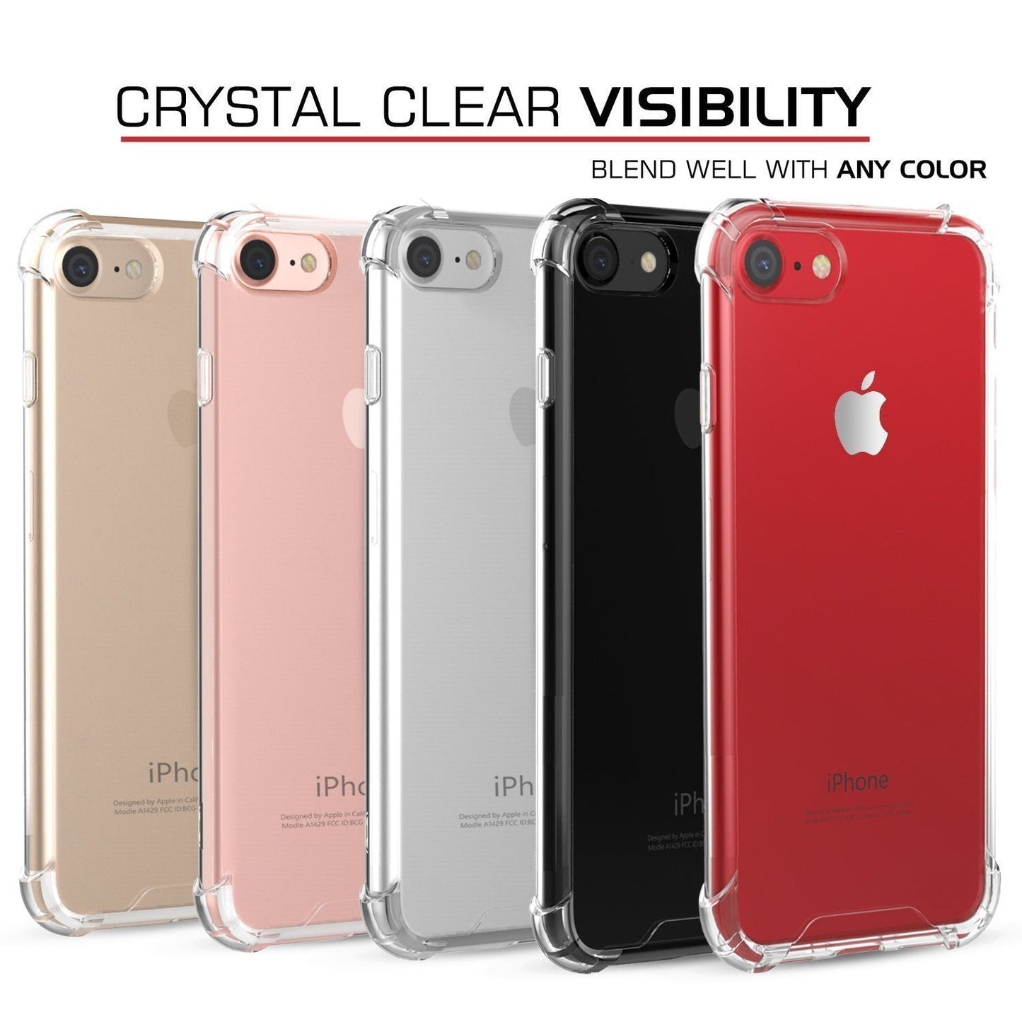 Bulk Clear Shockproof IPhone Cases, Transparent IPhone Bumper Covers