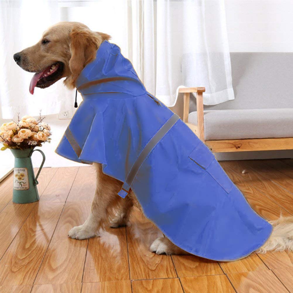 Waterproof Clothes Lightweight Rain Jacket Poncho with Strip Reflective