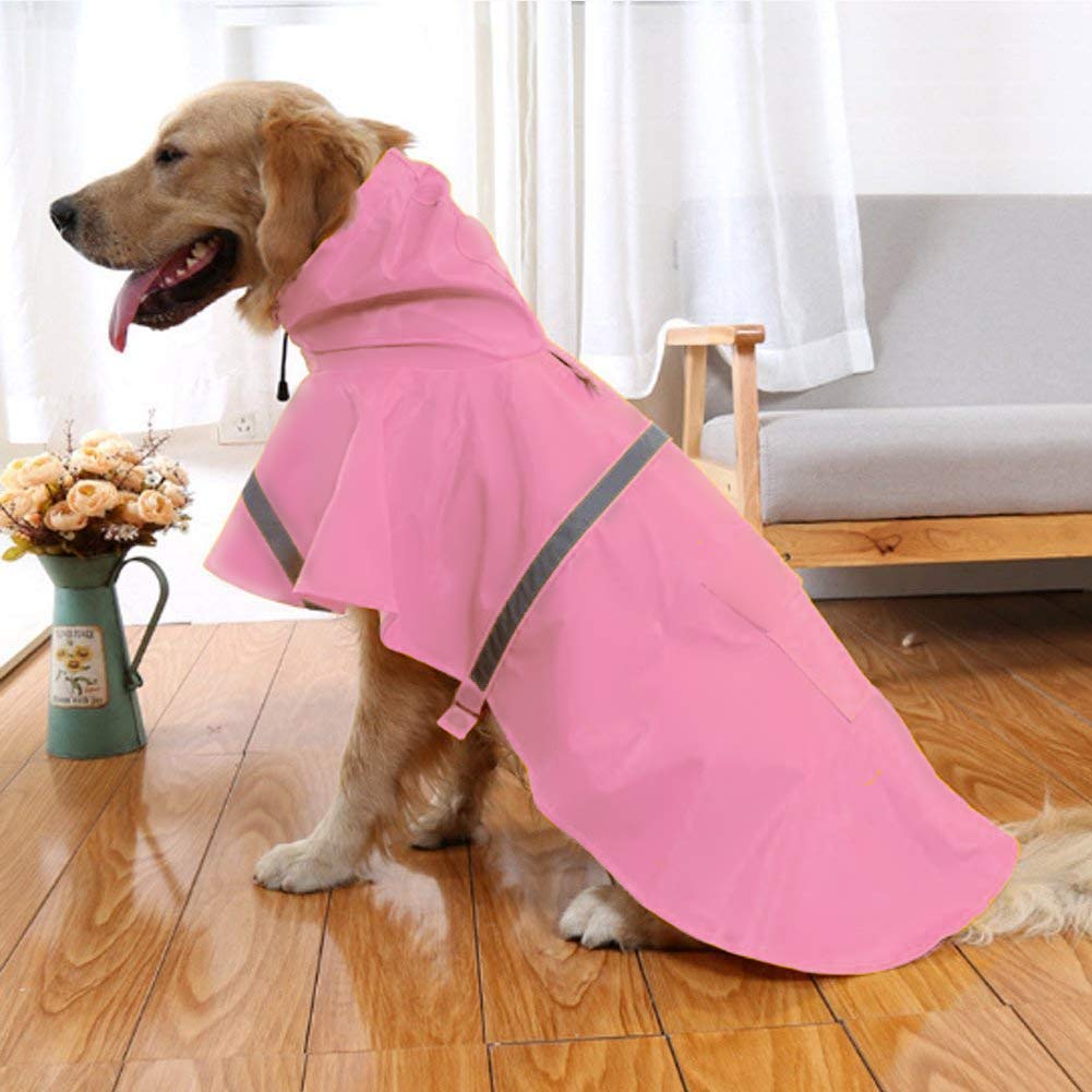 Waterproof Clothes Lightweight Rain Jacket Poncho with Strip Reflective