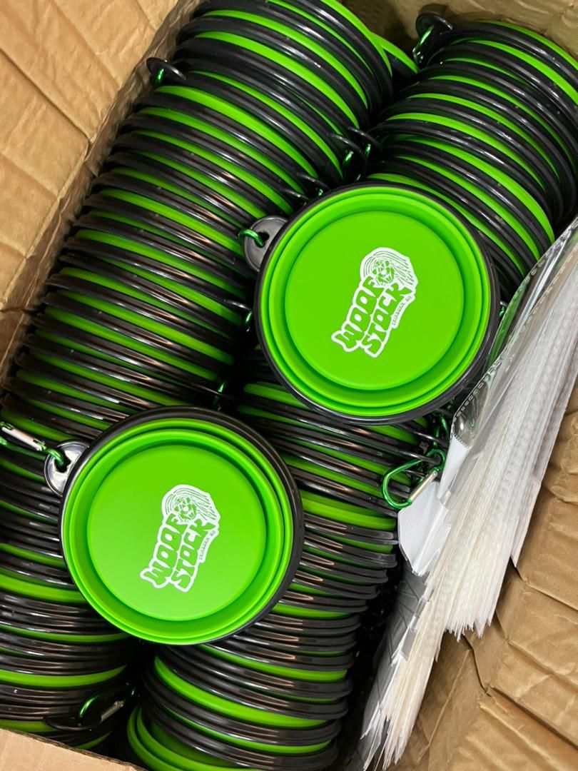 Promotional Custom Logo Collapsible Travel Dog Bowls Portable Food & Water Bowls