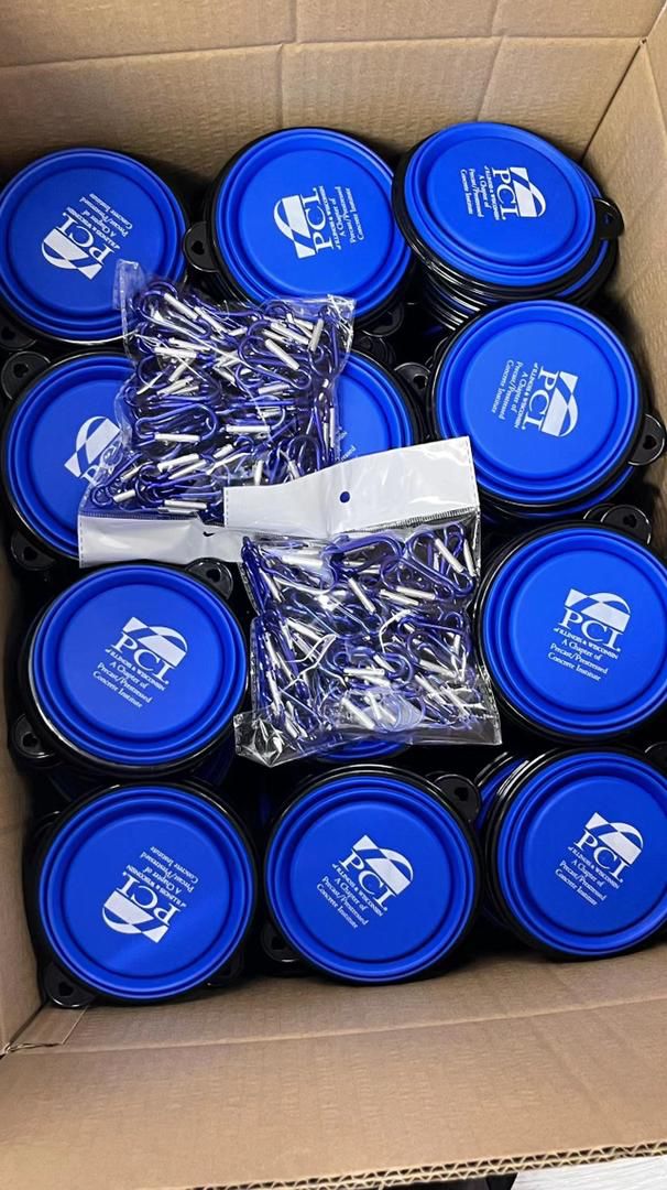 Promotional Custom Logo Collapsible Travel Dog Bowls Portable Food & Water Bowls