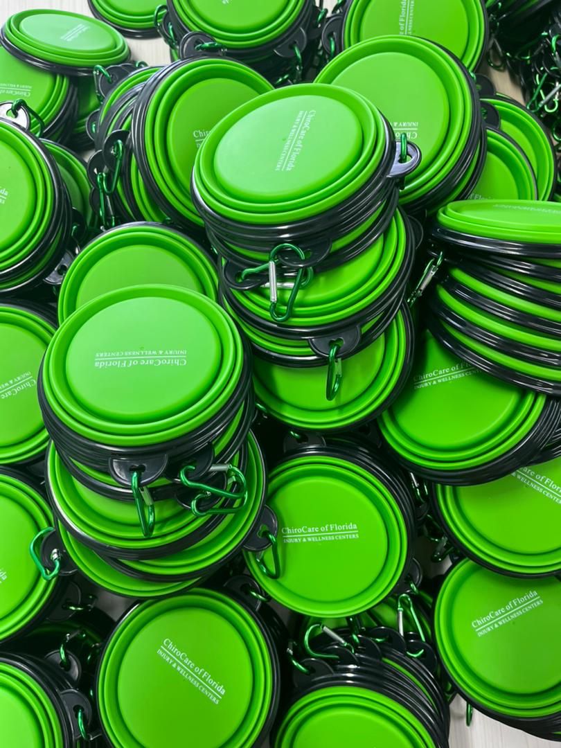 Promotional Custom Logo Collapsible Travel Dog Bowls Portable Food & Water Bowls