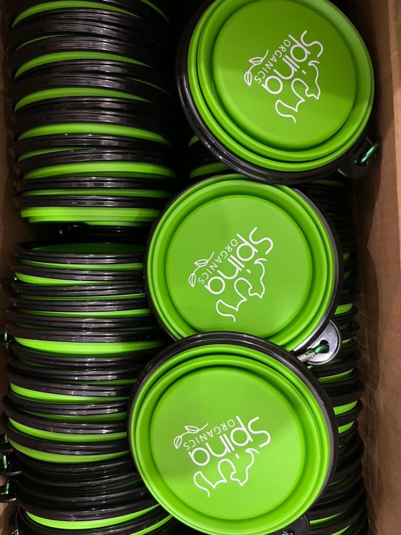 Promotional Custom Logo Collapsible Travel Dog Bowls Portable Food & Water Bowls