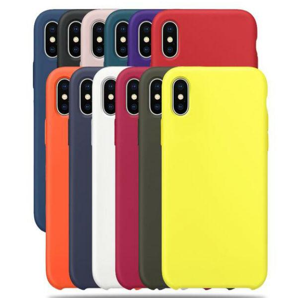Bulk Solid Candy Color Shockproof Protective Phone Cases for All IPhone Models