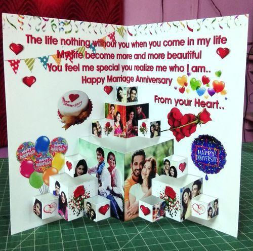 Promotional Custom 3D Pop Up Paper Greeting Cards For Multi Purpose Use