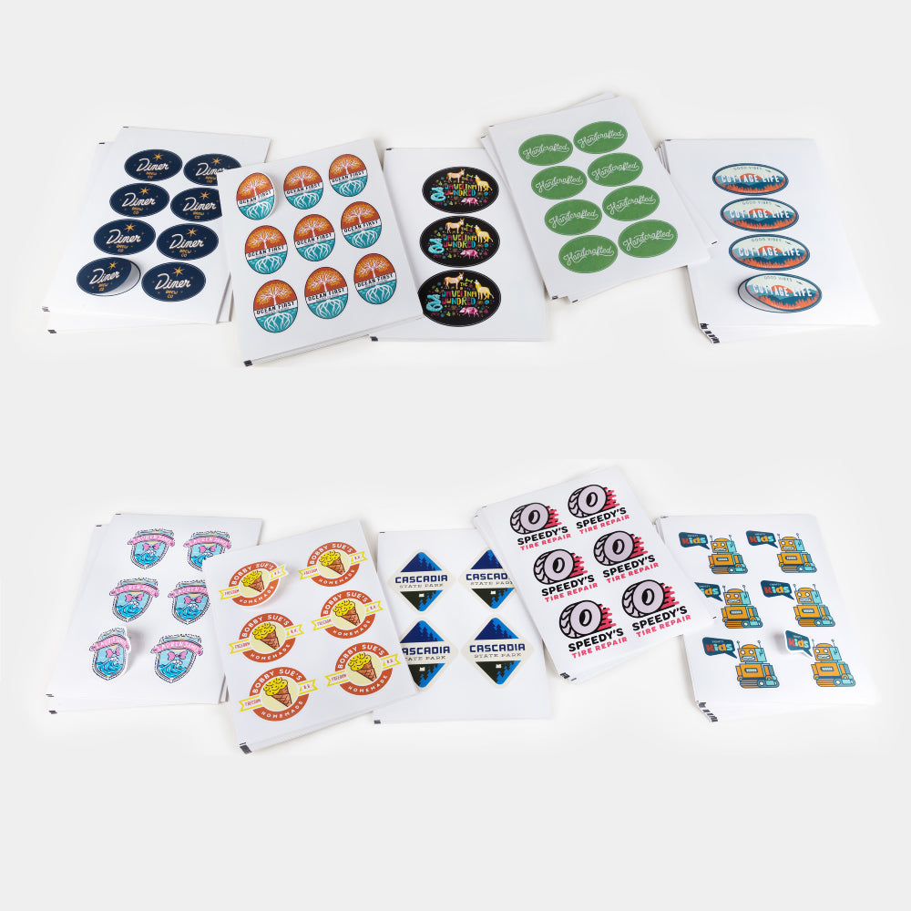 Custom Die Cut Sheet Labels Printed Product Bottle Jar Labels With Custom Design