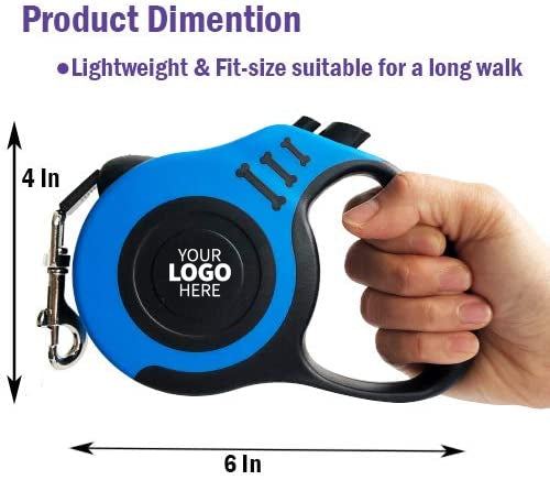 Custom Logo Dog Leashes Retractable Dog Leashes Promotional Pet Leashes Tangle Free