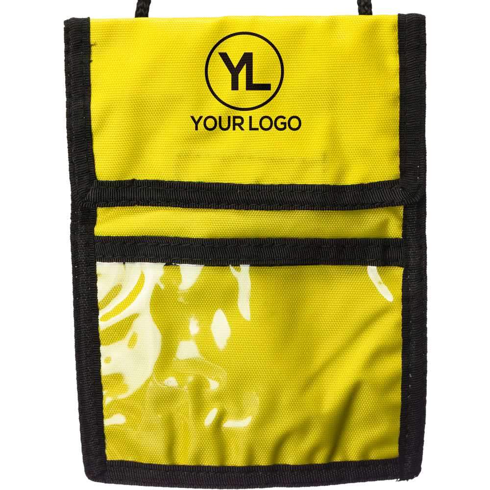Custom Logo Promotional Multi Pocket Neck Wallet Badge Holder