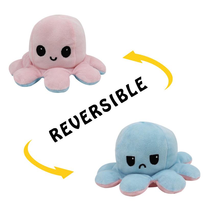 Wholesale Reversible Plushie Toys, Flip Mood Toy Octopus