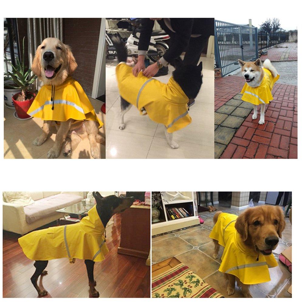 Waterproof Clothes Lightweight Rain Jacket Poncho with Strip Reflective