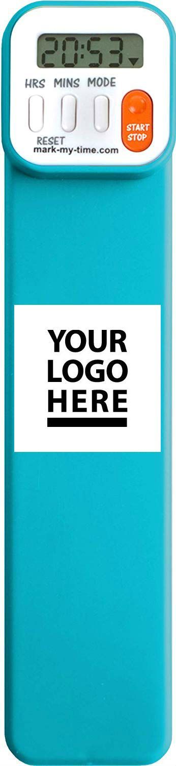 Promotional New Digital Bookmark and Reading Timer With Large Logo Display Area