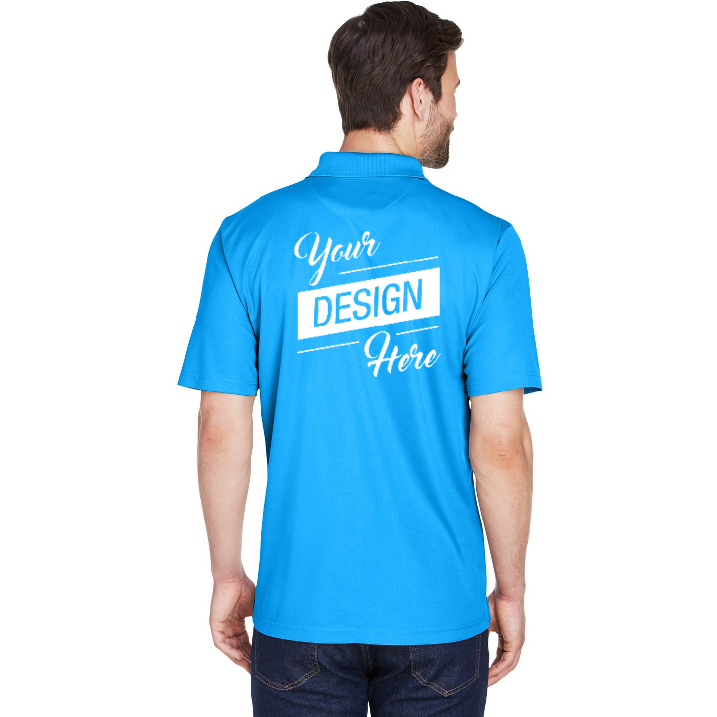 Custom Promotional Ultra Fit Men's Solid Polo T‑shirts - All Colors