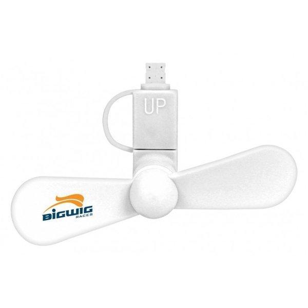 Custom Logo Mini Portable Power Micro Cool Fan 2 in 1 For iPhones And Android Phones