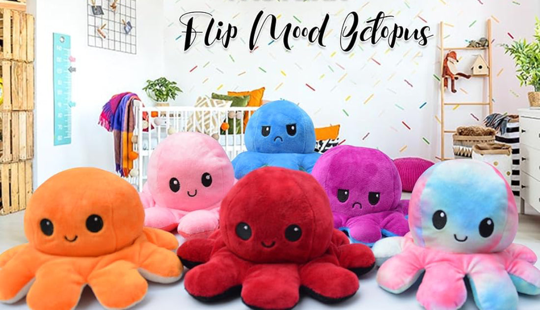 Custom Logo Reversible Octopus: Promotional Flip Mood Octopus by DOZPrint.com