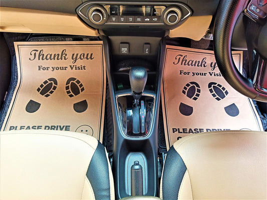 Elevate Your Brand with Custom Paper Car Floor Mats: Promotional Full Printed Paper Auto Mats