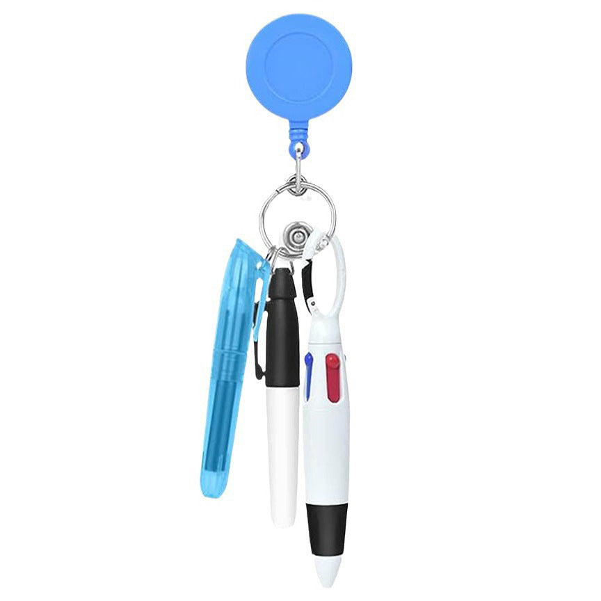 Custom Retractable Badge Reel with Pens – Personalized Nurse ID Holder