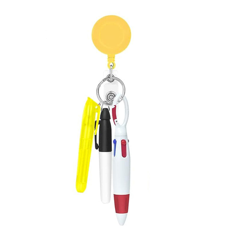 Custom Retractable Badge Reel with Pens – Personalized Nurse ID Holder