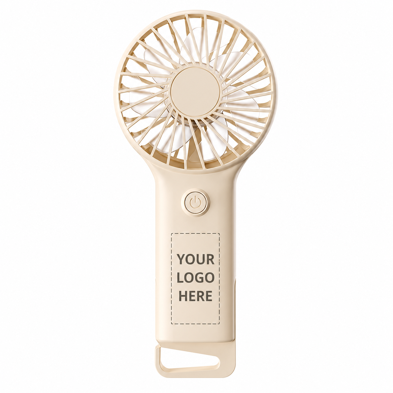 Custom Logo Rechargeable Handheld & Desktop Mini Fan with Built-in Stand