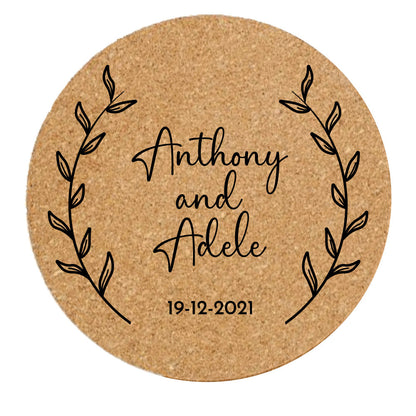 Custom Logo Cork Coaster, Heat Resistant Promotional Tea or Coffee Coaster