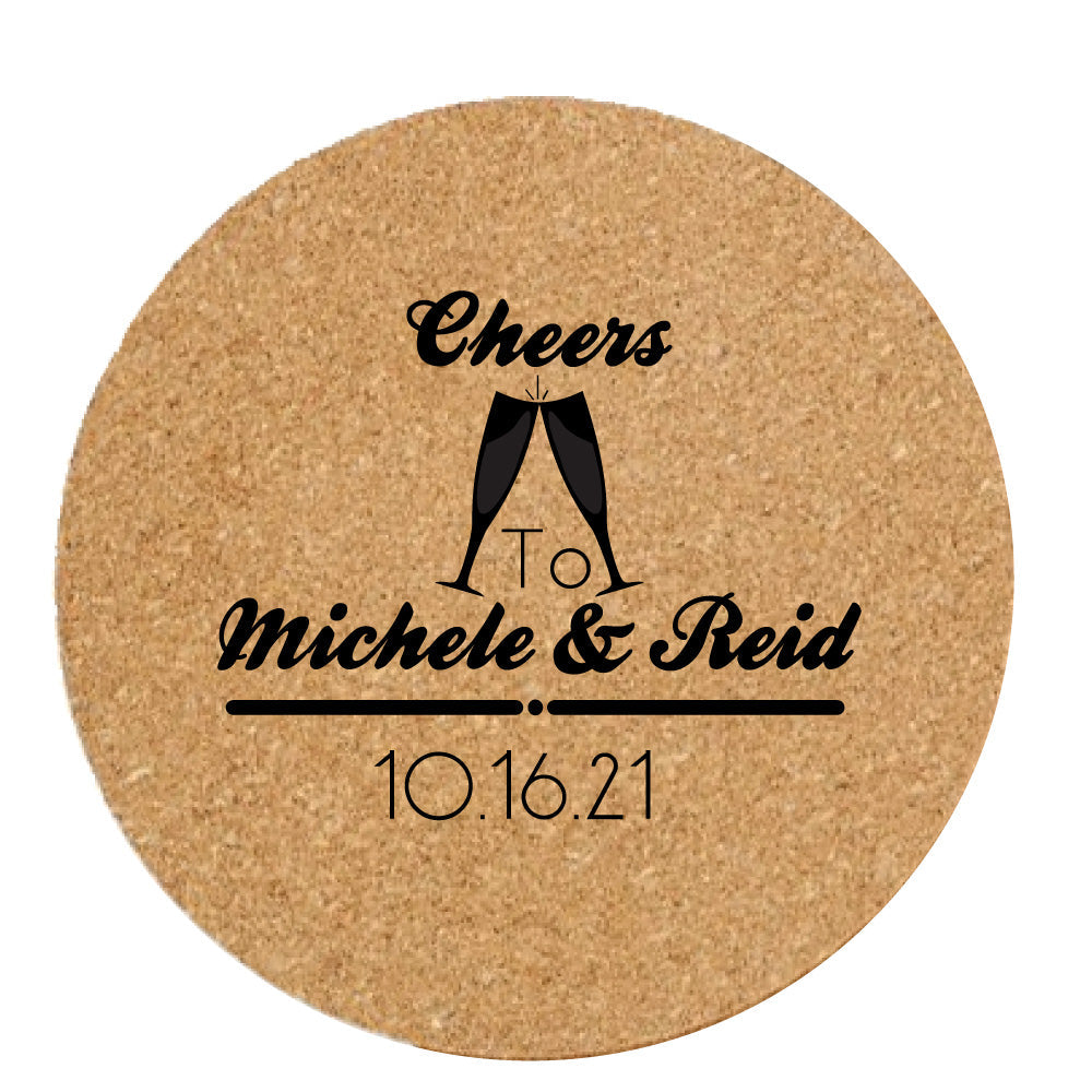 Custom Logo Cork Coaster, Heat Resistant Promotional Tea or Coffee Coaster