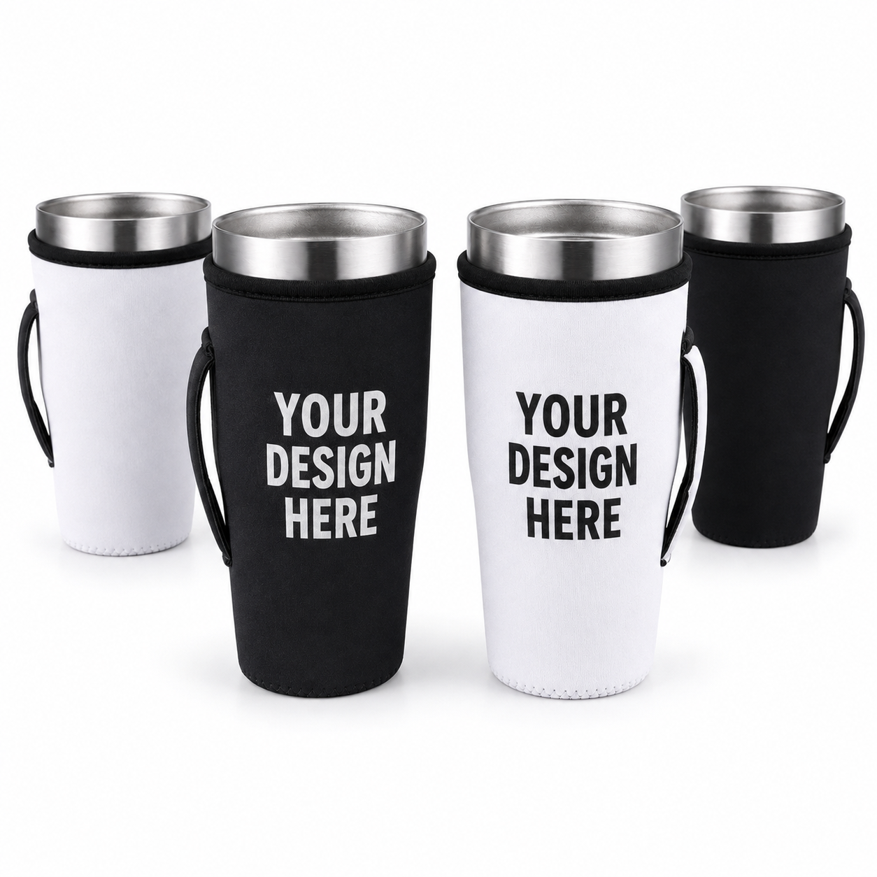 Custom Logo Neoprene Insulated Tumbler Sleeves for 30–32 oz Cups – Hot & Cold Beverage Holder