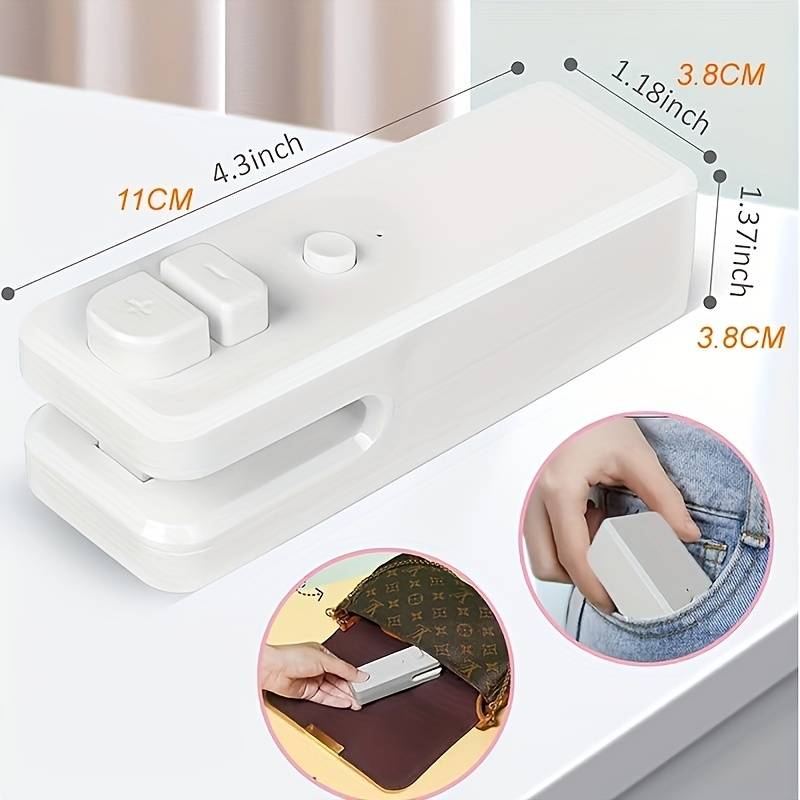Custom Logo Mini Household Vacuum Sealing Machine: Keep Snacks Fresh & Portable For On-the-Go