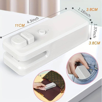 Custom Logo Mini Household Vacuum Sealing Machine: Keep Snacks Fresh & Portable For On-the-Go