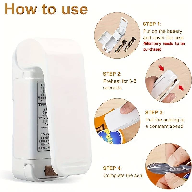 Custom Logo Mini Household Vacuum Sealing Machine: Keep Snacks Fresh & Portable For On-the-Go
