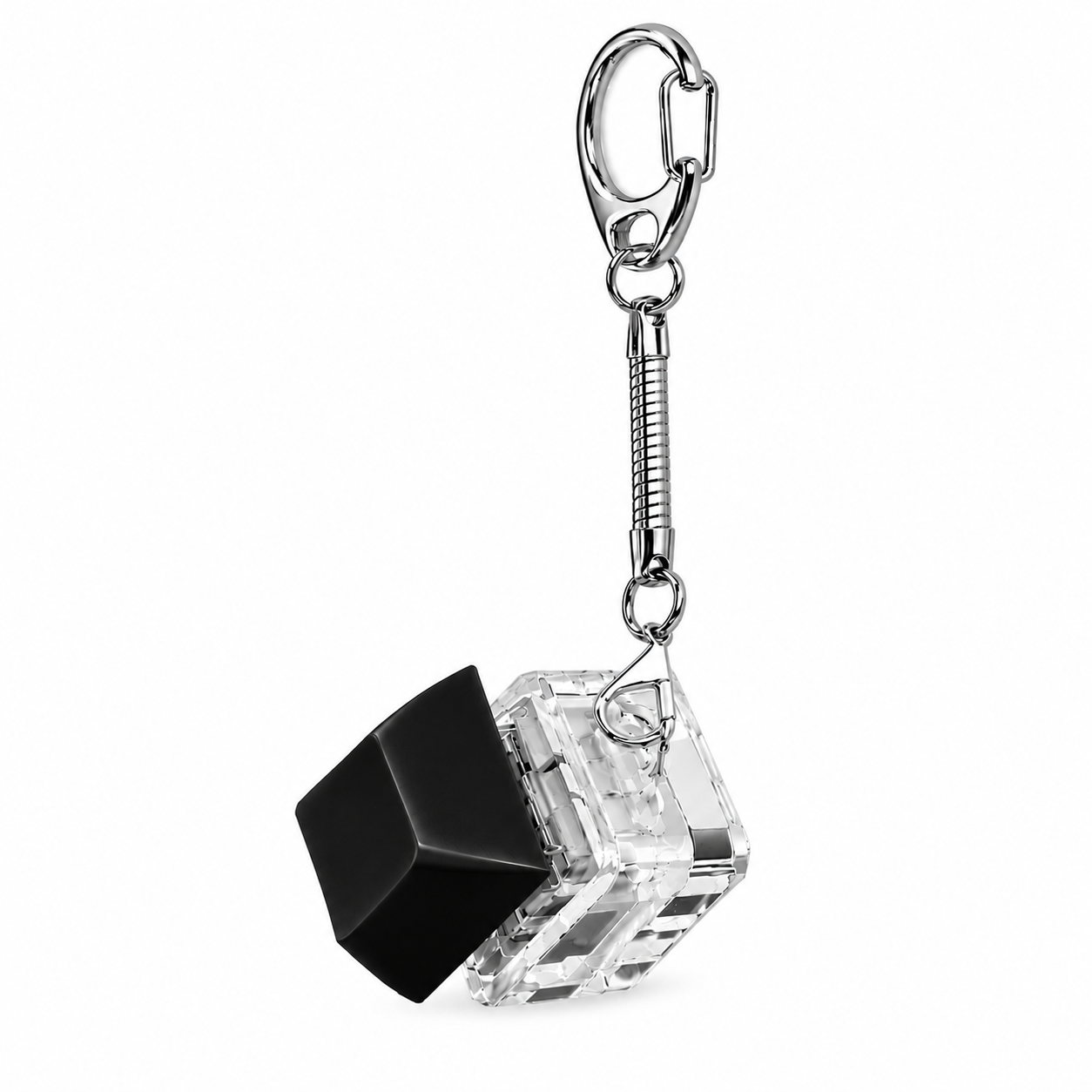 Custom Logo Keyboard Fidget Toy Key Chain with LED Light - Single