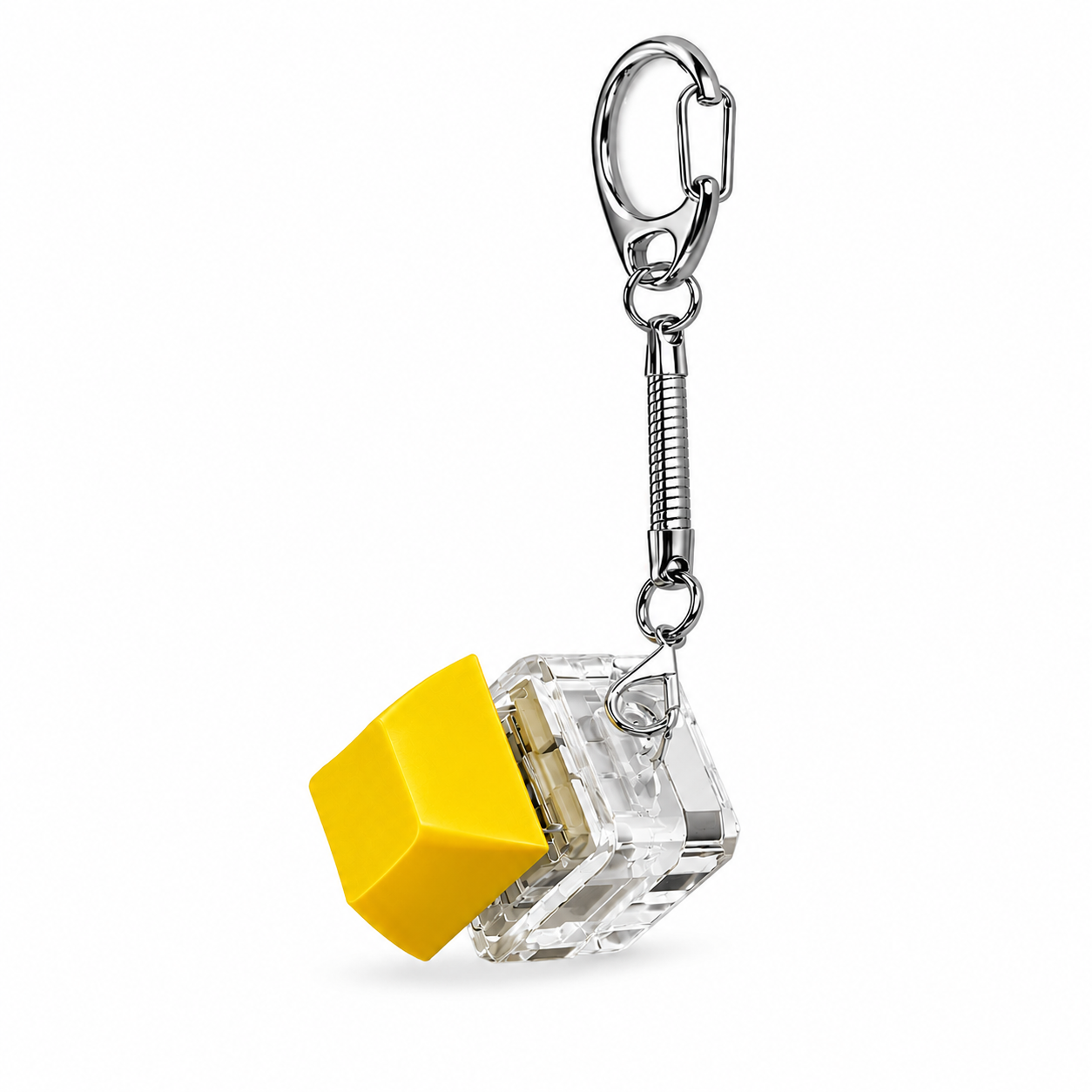 Custom Logo Keyboard Fidget Toy Key Chain with LED Light - Single
