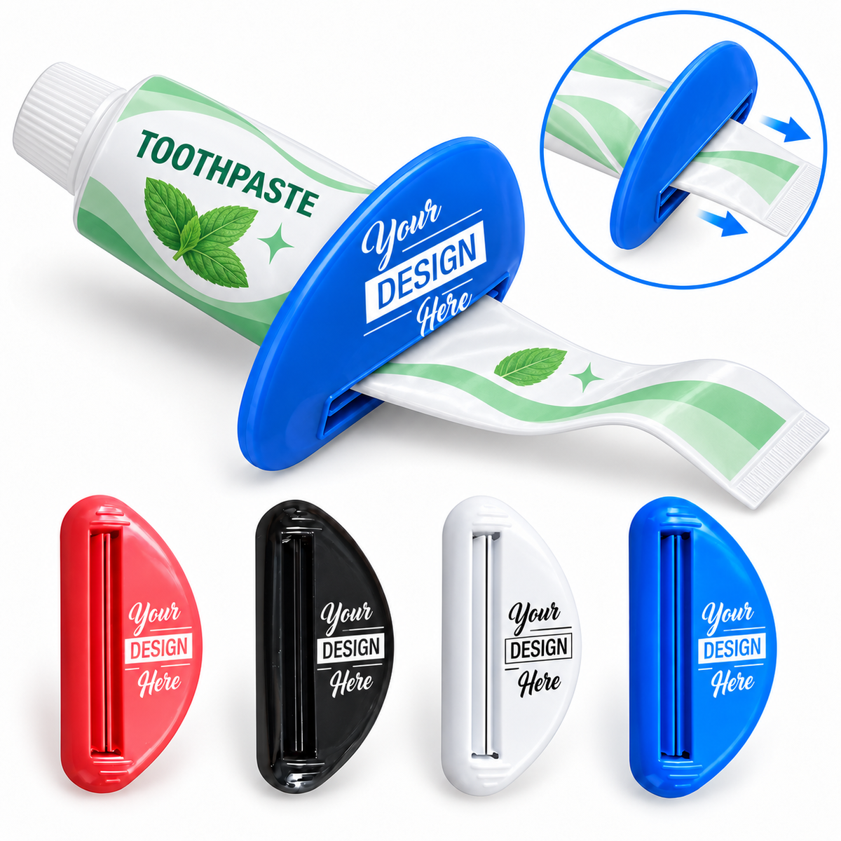 Custom Logo Toothpaste Squeezer Roller – Personalized Promotional Dental Accessory