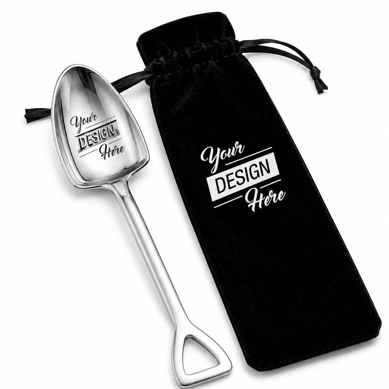 Custom Logo Ice Cream Shovel Spoon, Personalized Luxury Heavy Ice Cream Shovel Spoon