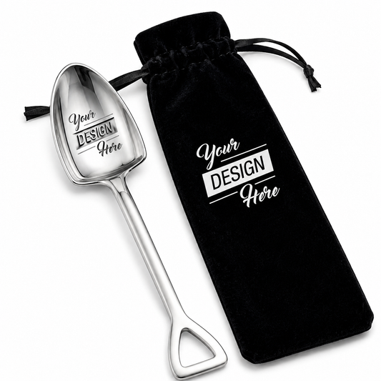 Custom Logo Ice Cream Shovel Spoon, Personalized Luxury Heavy Ice Cream Shovel Spoon